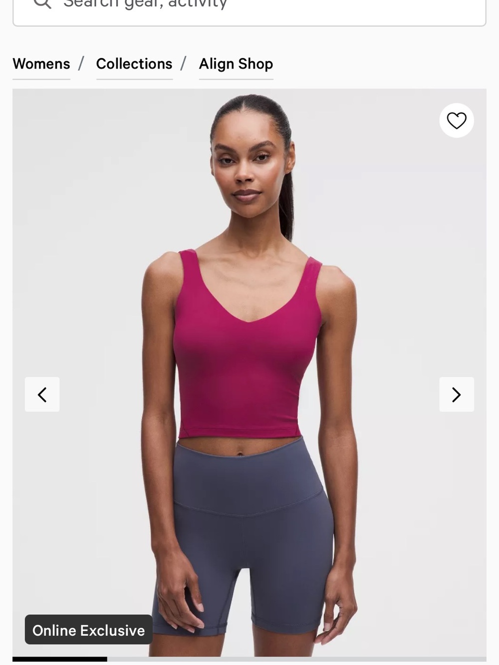 Lululemon Align Tank Top Magenta Berry Nulu Size 8